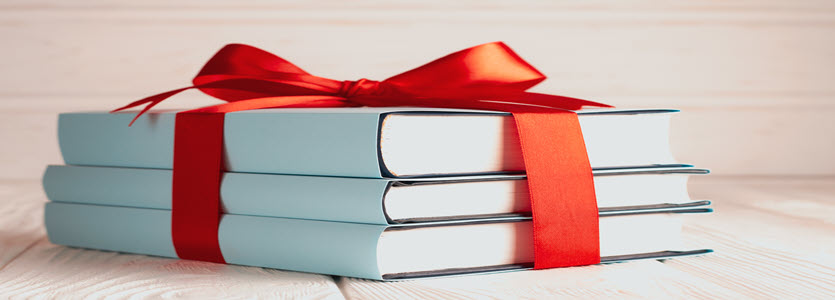 Books with Ribbon